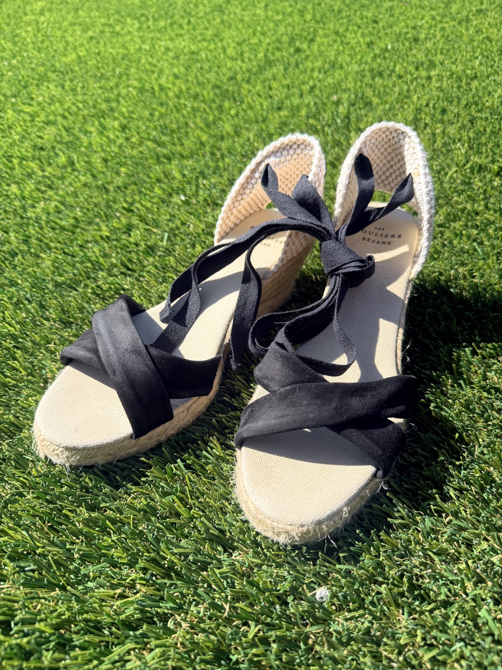 Sezane Ilda Espadrilles Noir - Size 38